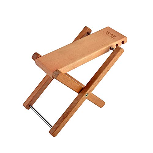 NUZAMAS Repose-pieds réglable en bois massif pour guitare, pliable, hauteur et angle réglables, très résistant, 27 cm x 13 cm