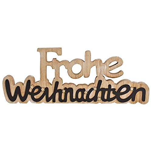 Schriftzug Weihnachten aus Holz Frohe Weihnachten | Weihnachtsdeko...