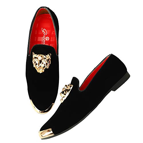 Velvet Latests Loafers Shoes (Black 
