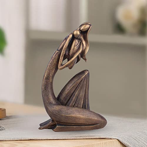 Bothyi Estatueta De Mãe E Filhos Estatueta Mãe Segurando Filho Enfeites Das Mães Estante De Escritór