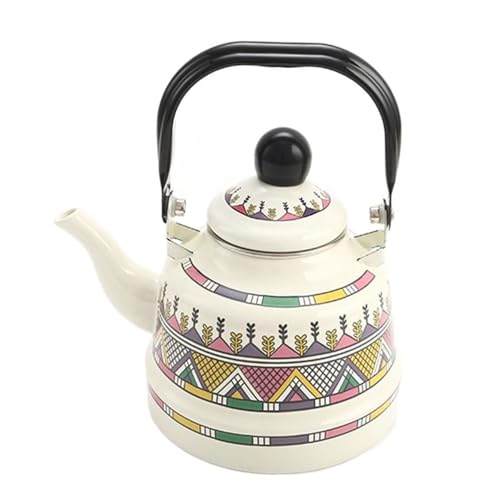 zaoalife Enamel Tea Kettle Coffee Kettle Vintage Tea Kettle Tea
