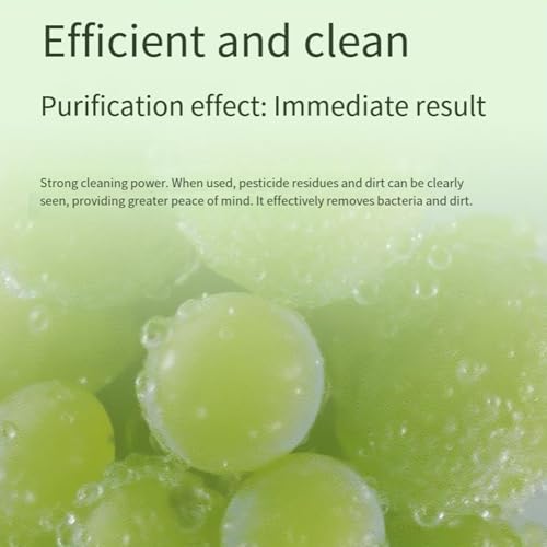 Produce Purifier - Portable Food Purifier with 4 Modes for Fruit Cleaning with 547g | Electrolysis Device Function, Home Kitchen Cooking Grain Meat Seafood, USB Rechargeable ABS - Thumbnail 7