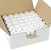 144 CleverDelights White Prewound Bobbins - 60wt - Size A Class 15 Bobbins - For Brother Embroidery Machines - 7/16" x 13/16" - SA156 Replacement