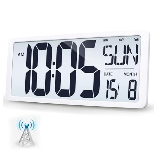 KRSTIR Large Atomic Digital Wall Clock