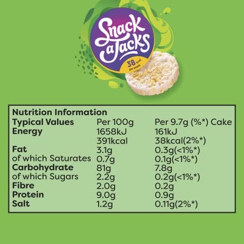 Snack a Jacks Snack-a-Jacks Sour Cream & Chive 117G (Case of 8), Green