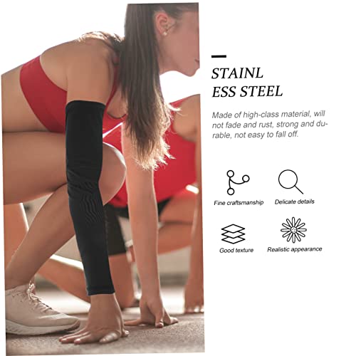 Baluue 6 Pares De Braçadeiras Respiráveis ​​De Cor Sólida Mangas De Ciclismo Refrigeradores De Braço