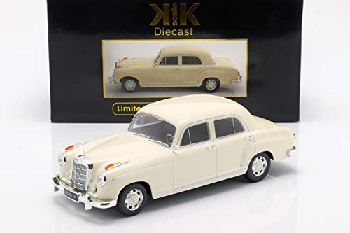 KK-Scale Mercedes-Benz 220 S Limousine (W180II) Baujahr 1956 Creme weiß 1:18