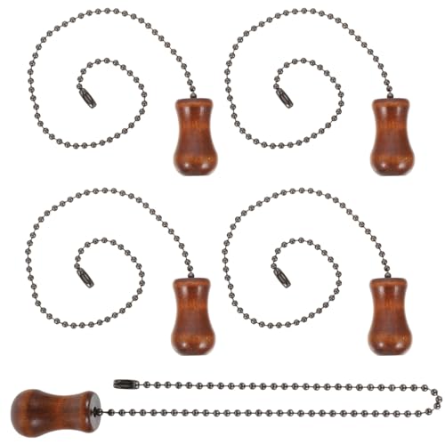 Operitacx 5 Piezas Cadena de Extensión para Ventilador de Techo de Cadenas Esferas Accesorios Decorativos para Iluminación y Ventiladores Color Natural Instalación