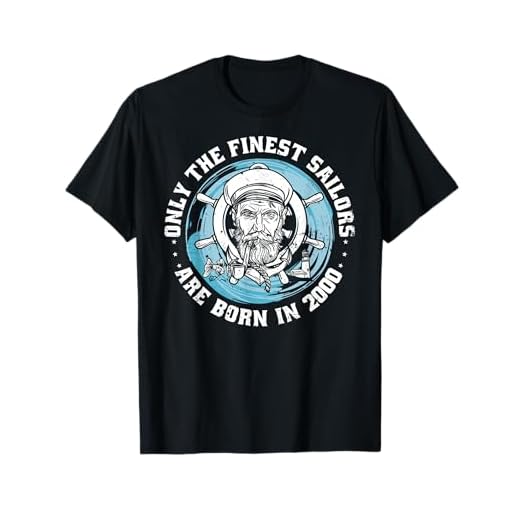 Barco de vela nacido 2000 cumpleaños Yachting Navegar velero Camiseta