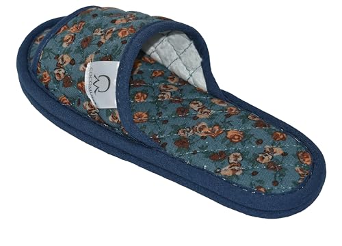 Image of Ultralight Soft Indoor Open Toe Cotton linen Slippers Absorb Sweat Cloth Bottom House Slippers