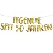 Lustige Banner, Glitzerbanner Legende Seit 50 Jahren, Partyzubehör zum 50. Geburtstag