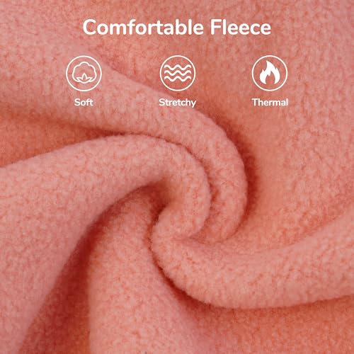 PUMYPOREITY Fleece Cat Vest, Thick Winter Shirt, Cold Weather Clothes, Soft Coat, Sweater for Cats, Pink, XL - Image 3