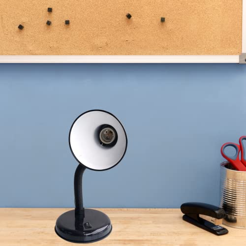 Luminária Mesa Abajur 35cm Articulada Flexível PT-06 Cor: Preto