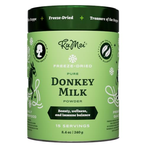 Image of KaMei Freeze-Dried Donkey Milk Powder 240 g | 100% Natural & Pasture-Raised | Pure & Clean | Premium Dairy Alternative to Cow & Goat Milk | Rich Taste | Easy to Mix | Family-Friendly
