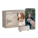 Tractive Smart Dog GPS Tracker | Live Pet Tracker with Virtual Fence | Vital Signs Monitoring of Heart & Respiratory Rate | Bark Monitoring | Dog Collar Attachment (Brown)