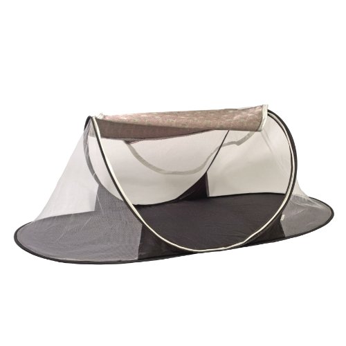I Frogee Dark Brown/Pink Floral Brocade Pop-Up Tent #TOP1