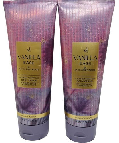 Bath & Body Works Vanilla Ease Body Cream 8 oz 2-Pack image 4