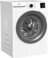 Beko BM3WFU4941W1, Waschmaschine, 9 kg, Frontlader, Restzeitanzeige, Waschvollautomat, 1400 U/min, SteamCure Dampffunktion, allergikergeeignet, Weiß – Ansicht 3