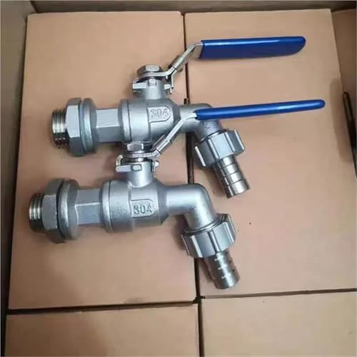 Válvula de bola de acero inoxidable duradera con llave de mamparo de 1/2 pulgada 7