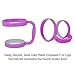 F-32 Handle - 19 COLORS - 20oz Size - Compatible with 20 Oz YETI Tumbler Travel Mug (20OZ, COOL PURPLE (PINKISH PURPLE))
