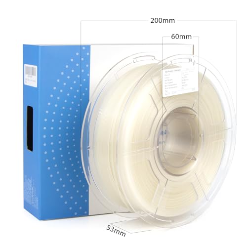 Image of iSANMATE High Speed Transparent 3D Printer Filament, Clear PLA 1.75mm, Fast Printing Speed, Dimensional Accuracy 0.02mm, 1kg Spool (2.2lbs)