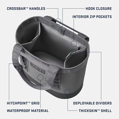 YETI Camino 50 Carryall with Internal Dividers, All-Purpose Utility, Boat and Beach Tote Bag, Durable, Waterproof2