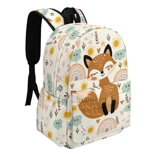Fox Backpack 17 Inch Cartoon Fox Backpack Large Capacity Daily Commuter2