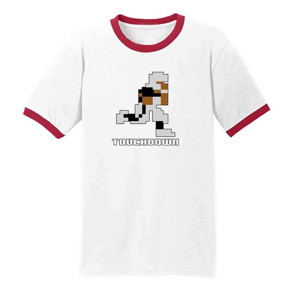 Pop Threads Tecmo Bo 8-Bit Retro Video Game Gamer Football Graphic Tee T-Shirt for Men