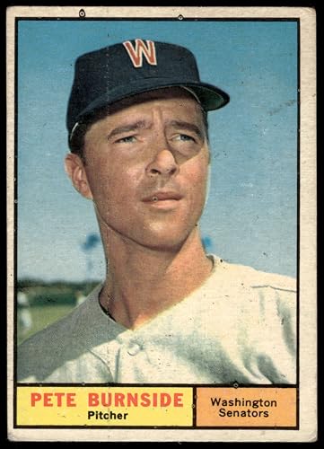 1961 Topps #507 Pete Burnside Washington Senators (Baseball Card) GOOD Senators