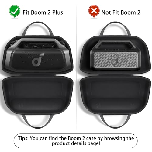 co2CREA Case Hard Travel Protective Case for Anker Soundcore Boom 2 Plus Outdoor Speakers Only