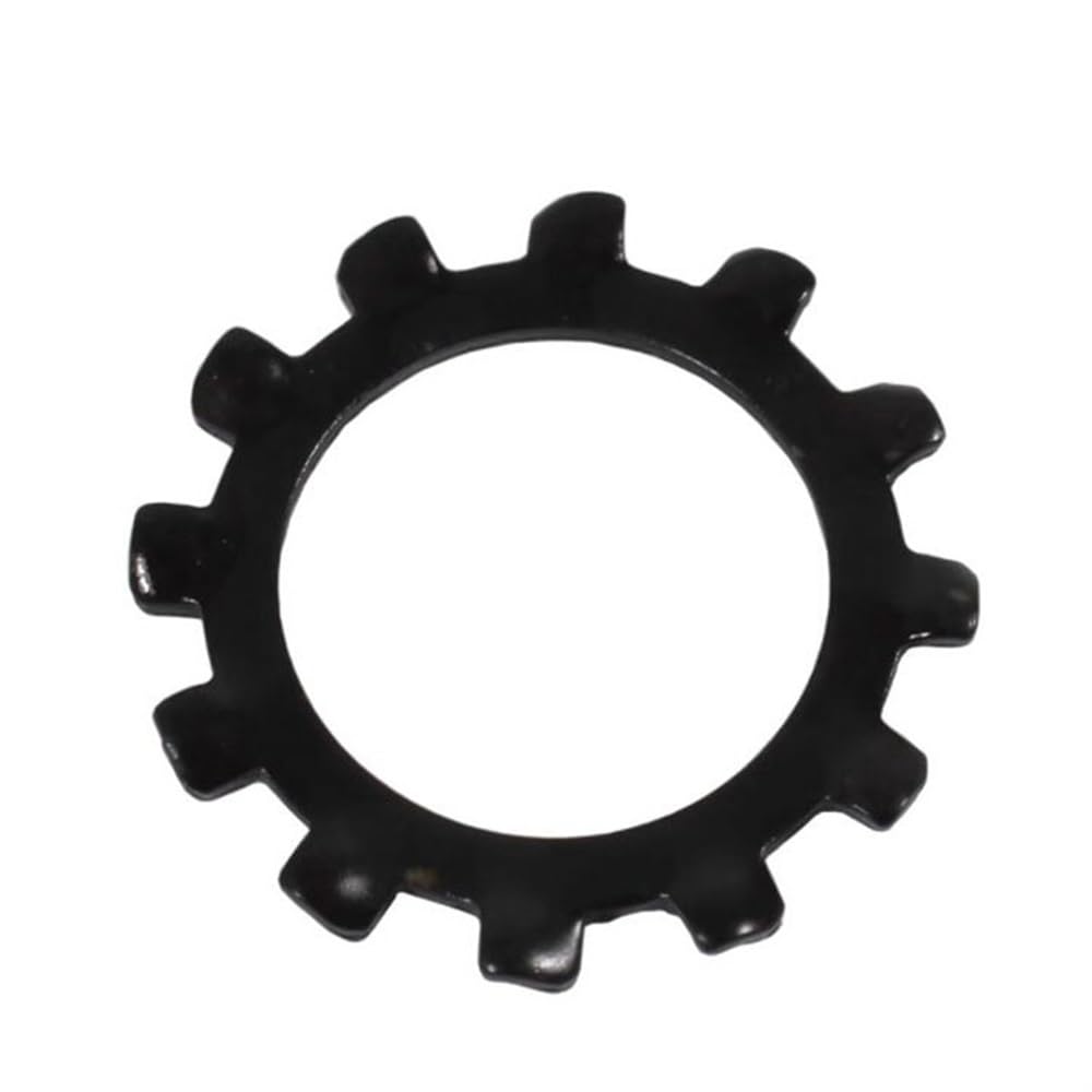 rondella Shakeproof esterno seghettato， Rondelle di bloccaggio a stella con denti esterni, da M2,5 a M6 65Mn(M2.5)