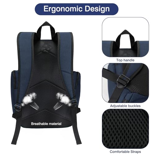 image for WOLT Basketball Backpack, Large Sports Bag with Separate Ball Compartm