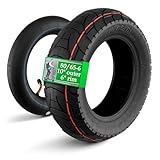 80/65-6 Scooter Tire Tube - 10x3' Electric Scooter Tire Replacement with Rugged Tread that Suitable for All Seasons and Resistant to Punctures - For Smooth and Quiet Riding on any Terrain