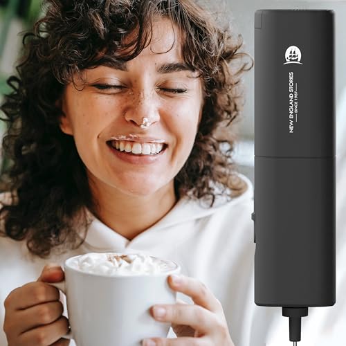 Powerful Milk Frother with Self-Stand Design, Handheld Foam Maker Mini Whisk Drink Mixer for Coffee, Cappuccino, Latte, Matcha, and Hot Chocolate image 2