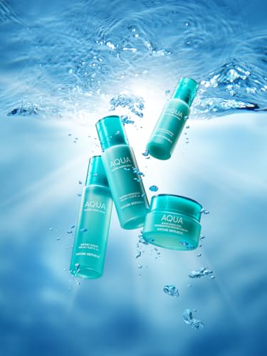 Nature Republic Super Aqua Max Watery Emulson_Hydrating Deep sea water daily Moisturizer & Glow Lightweight Long Lasting lotion cream for Face korean beauty facial skin care 130ml / 4.39 fl.oz