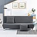 Klappsofa Bezug Stretch Sofabezug ohne Armlehnen,Einfarbiger Schlafsofa Sofahusse Stretch Sofa-Überwürfe Antirutsch Sofa Abdeckung Schonbezug Stretchhusse All-Inclusive Couch überzug E 160-190CM