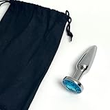 YILUQIFLY Edelstahl Anal Plugs Adult Toys 2 Available Single Size/Set Anal Exploration Advancement Tool Arschloch Plugs G-Spot Prostata Stimulator (Kristall mit abgerundetem Boden, S)