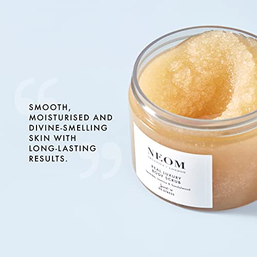 NEOM- Real Luxury Body Scrub | Luxury Body Scrub | Lavender & Sandalwood | 100% Natural Fragrance | Scent to De-Stress | Organic | Vegan | Hydrating - Image 4