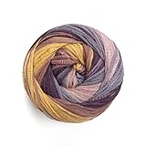 YarnArt Symphony Dream Cotton Yarn -%80 Cotton%20 Viscose Rainbow Multicolor Crochet Knitting Yarn - Suitable for All Blouses, Dresses, Shawls, Bags, Hats - 273 Yards, 3.52 Oz (1 Skein) (3102)
