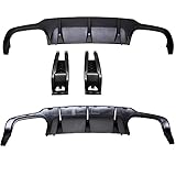  W204 C204 Diffusor Stoßstange Hinten Schwarz Matt + HALTER für C63 AMG