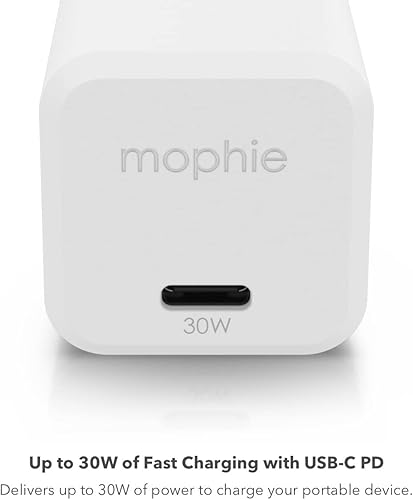 Miniatura 5 de Mophie speedport 30 USB-C cargador GaN 30W rápido compacto cargador plegable para MacBook Pro 13, Samsung Galaxy S25S24, iPhone 17161414 Pro, Google