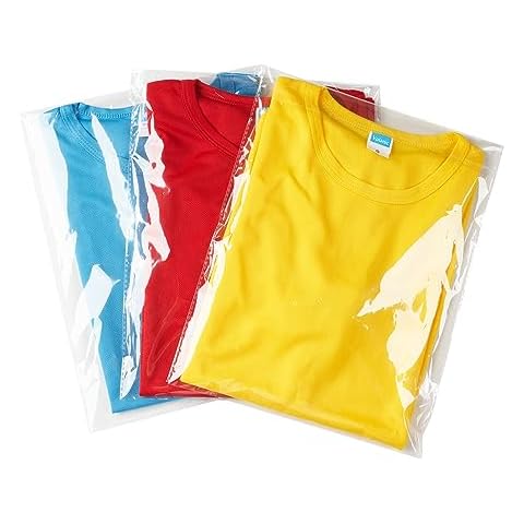 Volanic 50 PCS 12X16 Inch Clear Plastic Packaging Bags Thick Self Sealing OPP Cello Bag for Gift Wrappers Cover