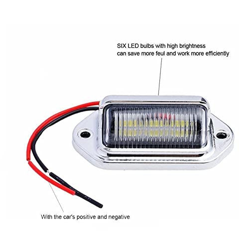 1/2 pçs LED luz de número de licença de carro para SUV caminhão reboque van tag Step Li produtos lâm