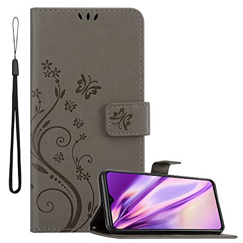 Cadorabo Custodia Libro per Xiaomi Redmi Note 8 in BLU FIORE - in