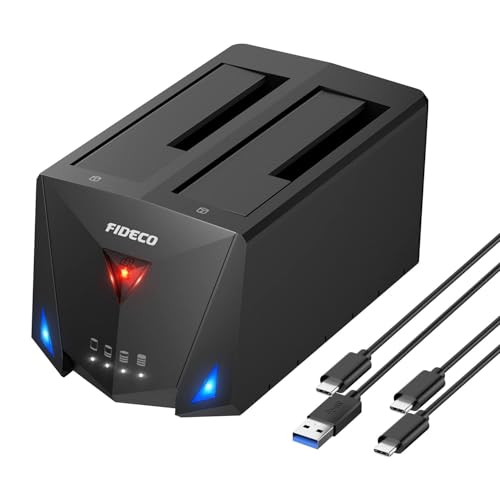 FIDECO Station d'accueil pour Disque Dur, USB 3.2 Gen 1 HDD Docking Station 2,5