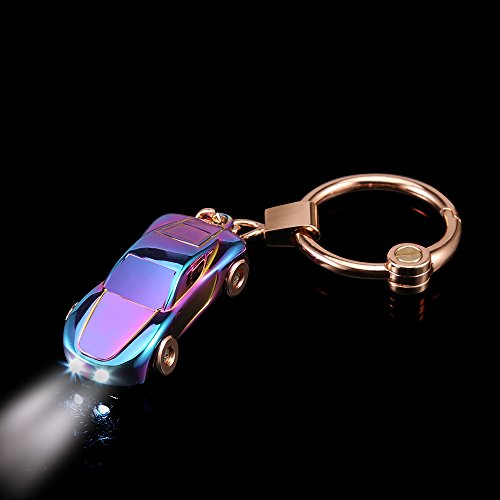 Image of SOMGEM Creative Key Chain Car Keychain Flashlight with 2 Modes LED Lights