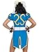 Leg Avenue Women's Street Fighter Chunli Costume, Blue, Medium/Large