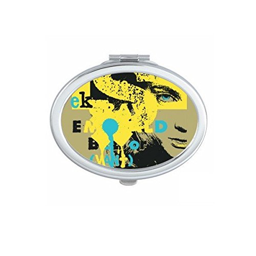 Miroir portable mignon motif graffiti art, une idée cadeau femme idéale