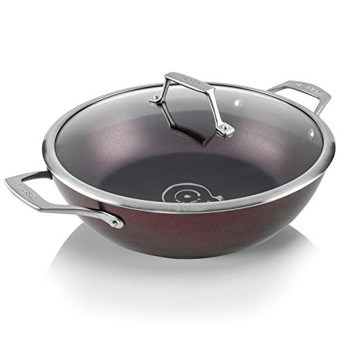 TECHEF - Art Pan Collection, 5 Qt / 12-in Nonstick All Purpose Chef Pan with Cover, Made in Korea (5-quart Chef Pan) - Image 8
