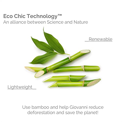 Giovanni Oval Hair Brush With Real Bamboo Handle And Base, Bristles Gently Detangle, Great For Fine Or Thick, Curly Or Straight Hair Types, Smoothing Tresses, Beige #TOP1